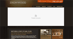 Desktop Screenshot of ironwoodpreserve.com
