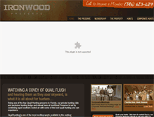 Tablet Screenshot of ironwoodpreserve.com